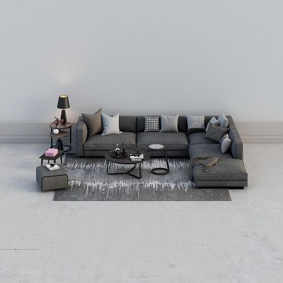 Urban Living Room Sofa 3D model