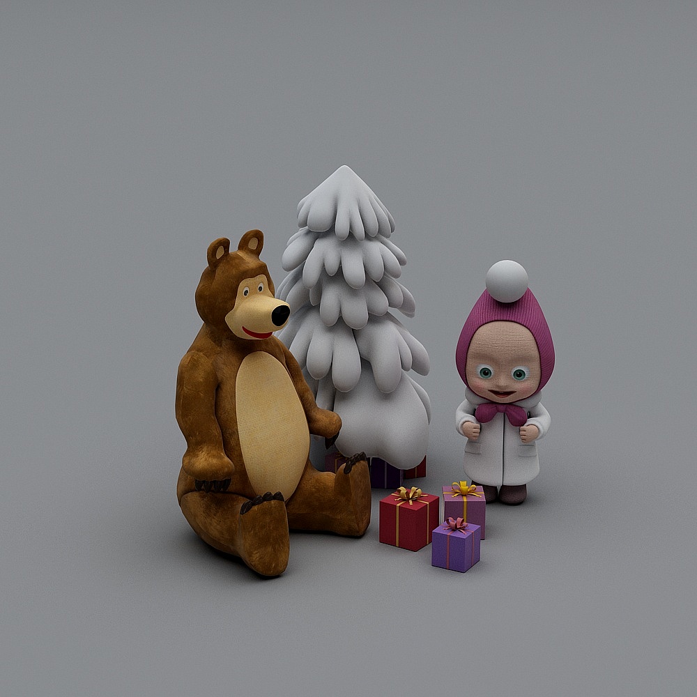 Masha and the Bear 3D model