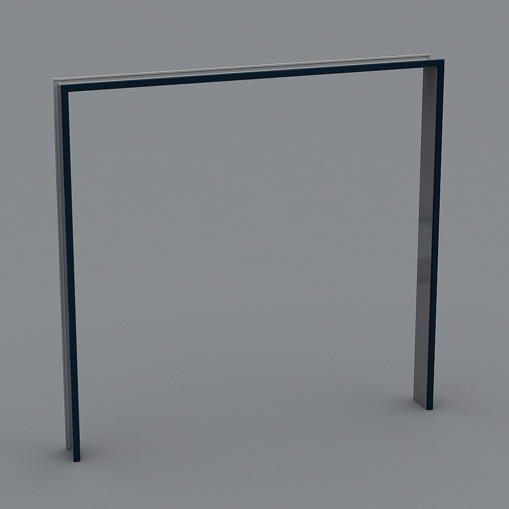 Sleek Minimalist Metal Frame 3D model