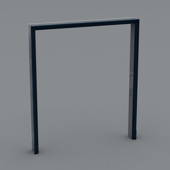Modern Low-Poly Door Frame 3D model for Creative Projects