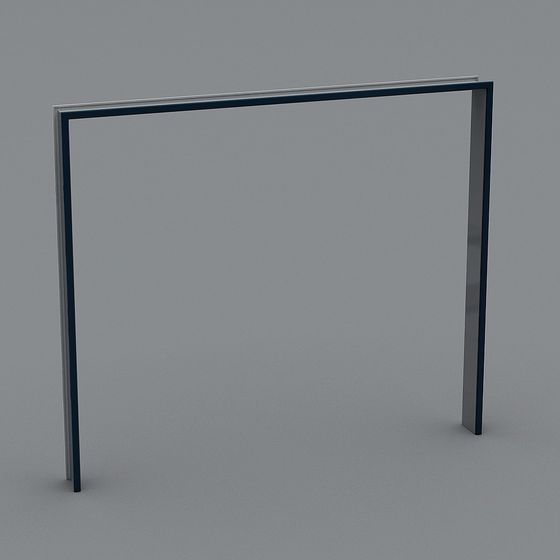 Elegant Metal Frame 3D model for Creative Applications