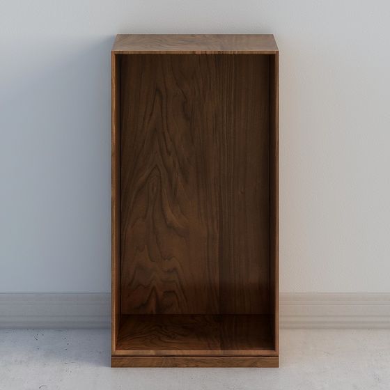 Minimalist Wooden Bookshelf 3D model