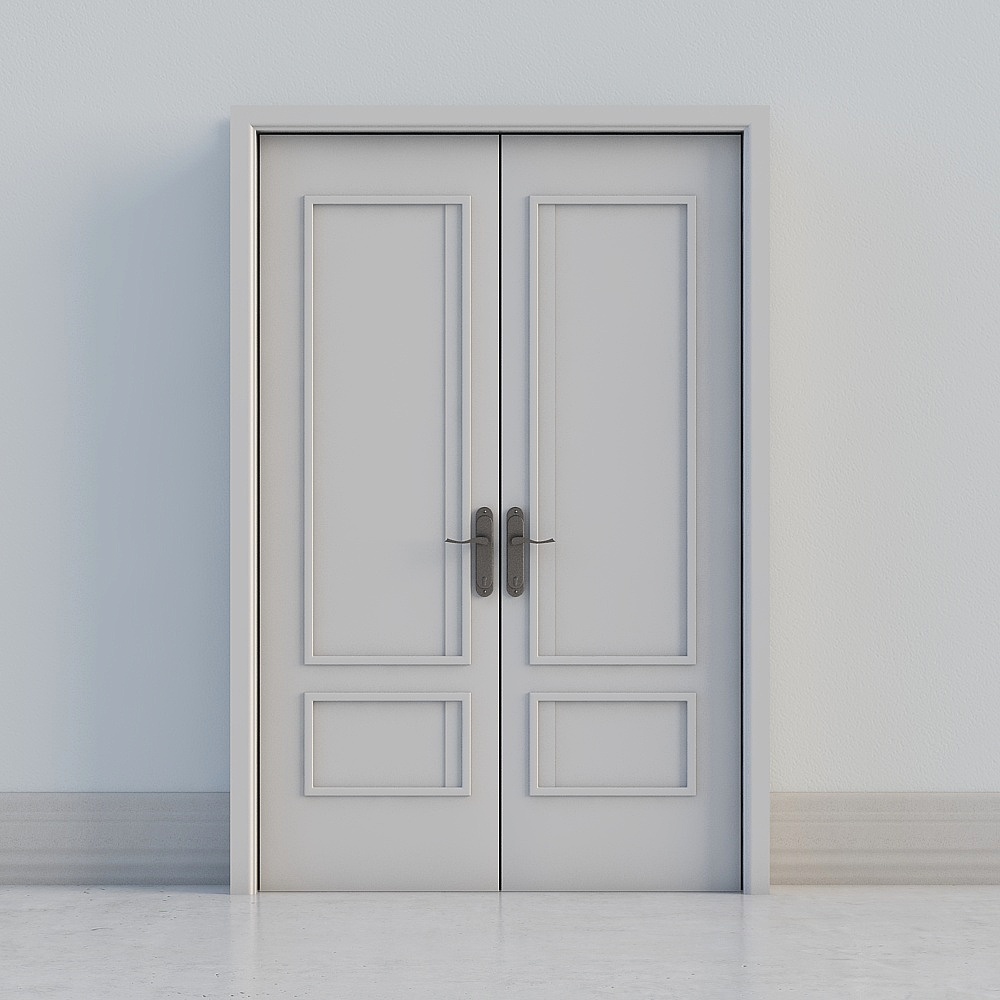 classic grey double door