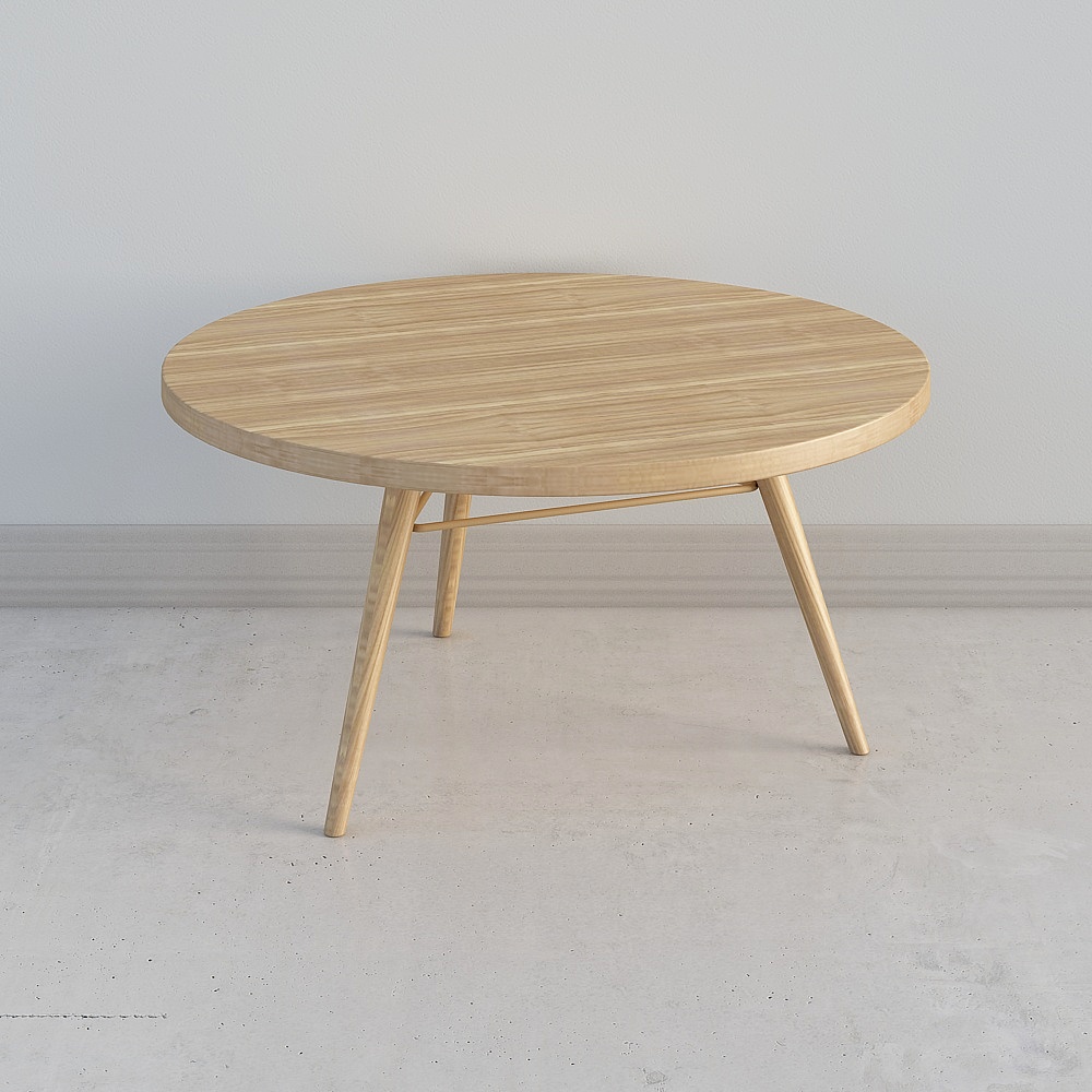 Low-Poly Round Table 3D model for Modern Interiors