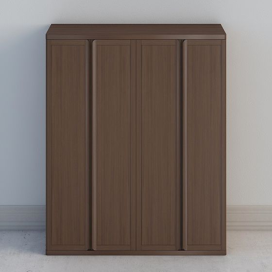 Minimalistic Storage Cabinet 3D model for Modern Interiors