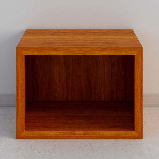 Stylish Wooden Storage Cabinet 3D model