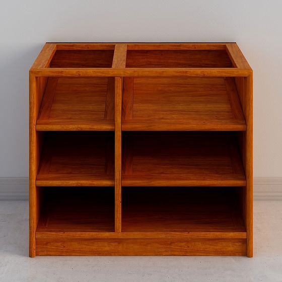 Mid-Century Bookshelf 3D model