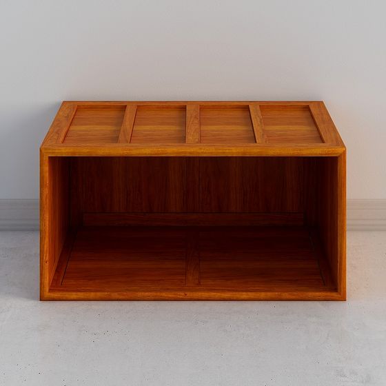 Modern Wooden Storage Cabinet 3D model