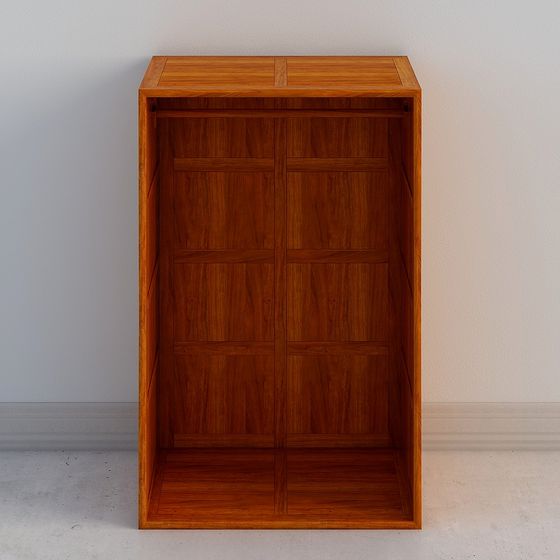 Vintage Wooden Cabinet 3D model