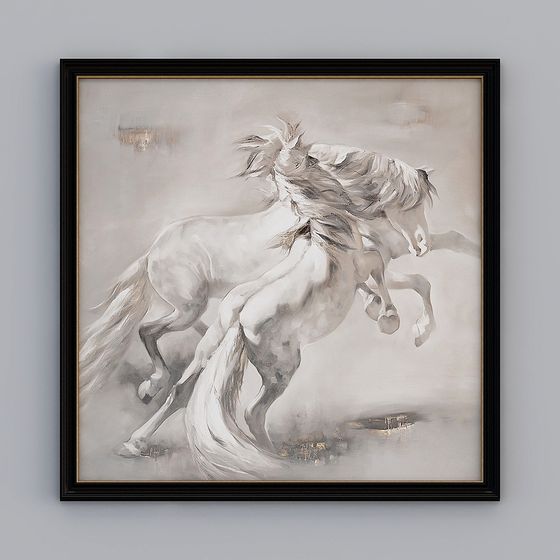 Galloping Horse Low-Poly 3D Model