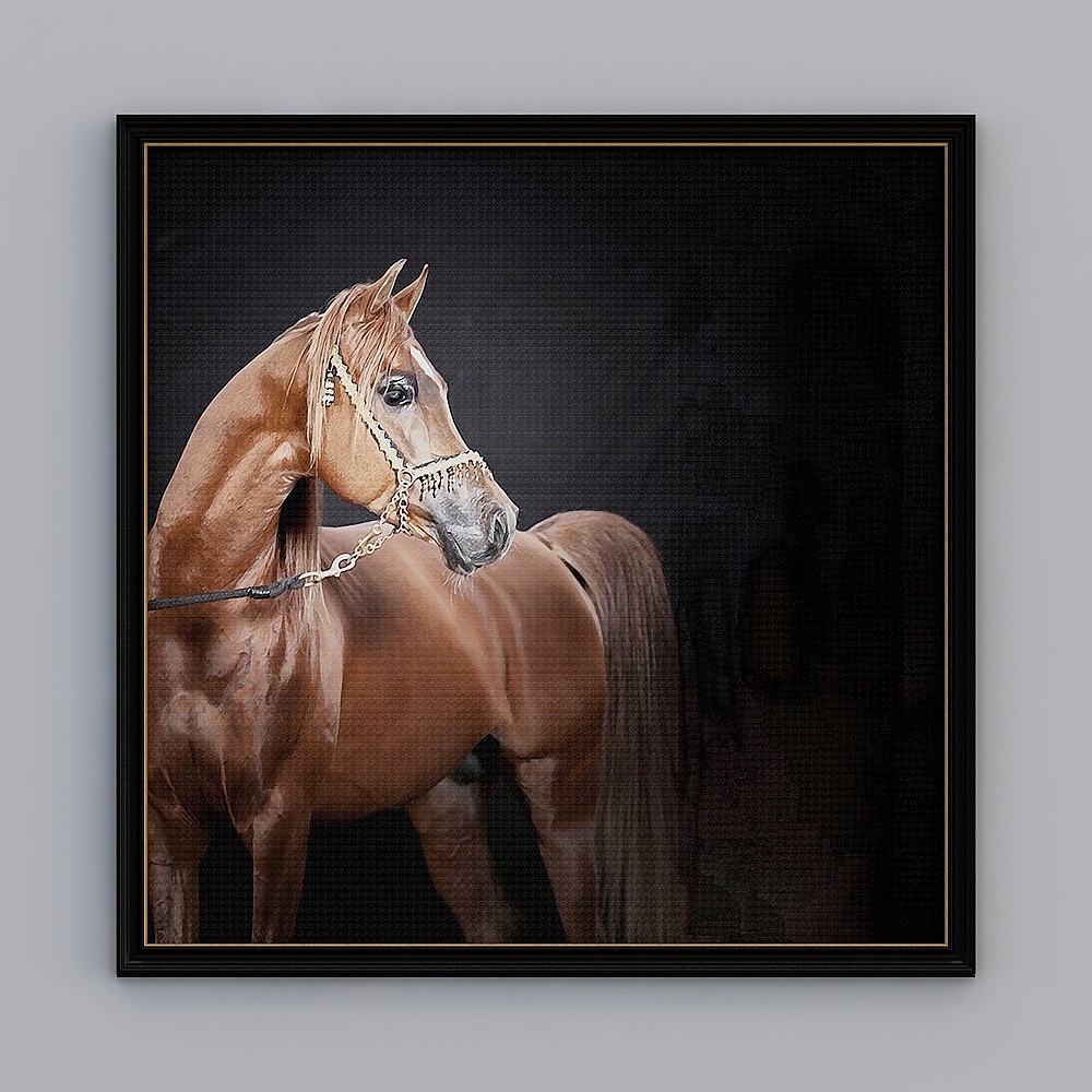 Kippoon European and American stores American single-link European box horse 128.5x128.5cm animal emrgz-e-12