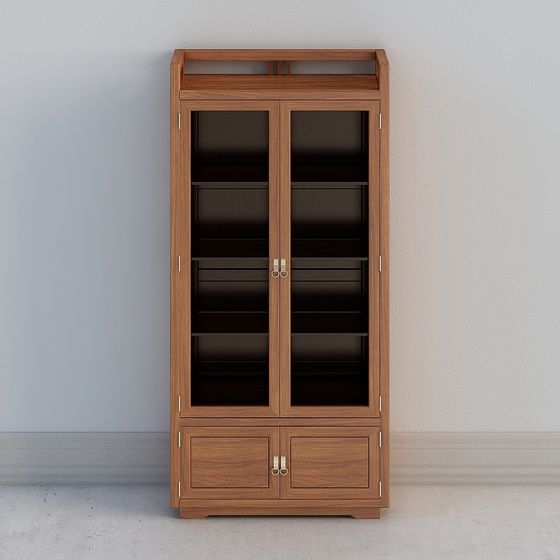 Elegant and Practical Bookshelf 3D model