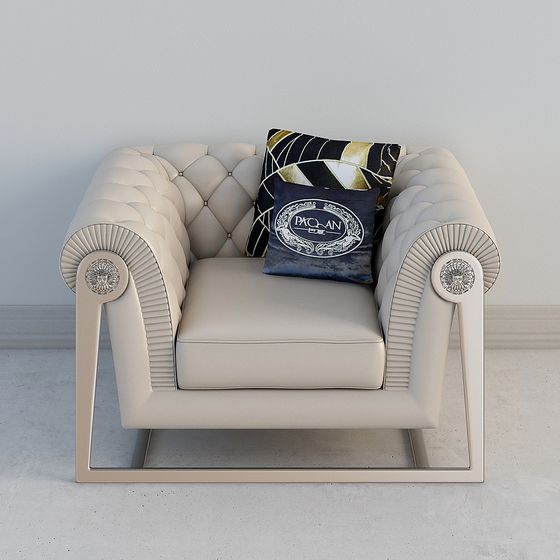 Art Deco Armchair 3D model