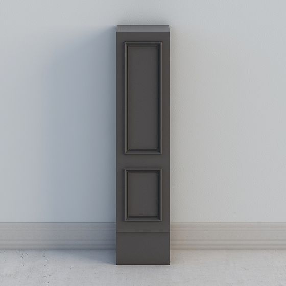 Vintage Double Door Cabinet 3D model