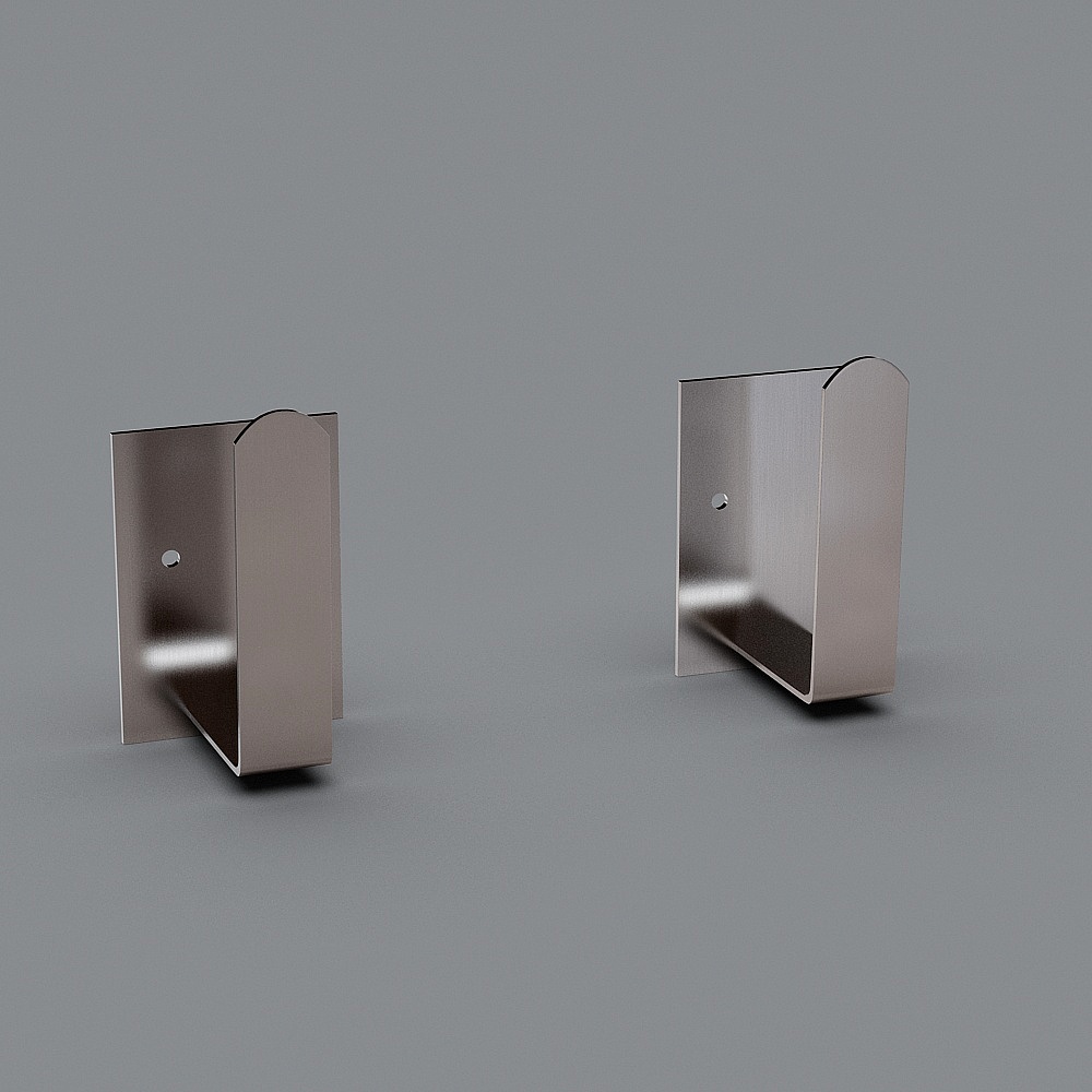 Stylish Metal Bookshelf 3D model