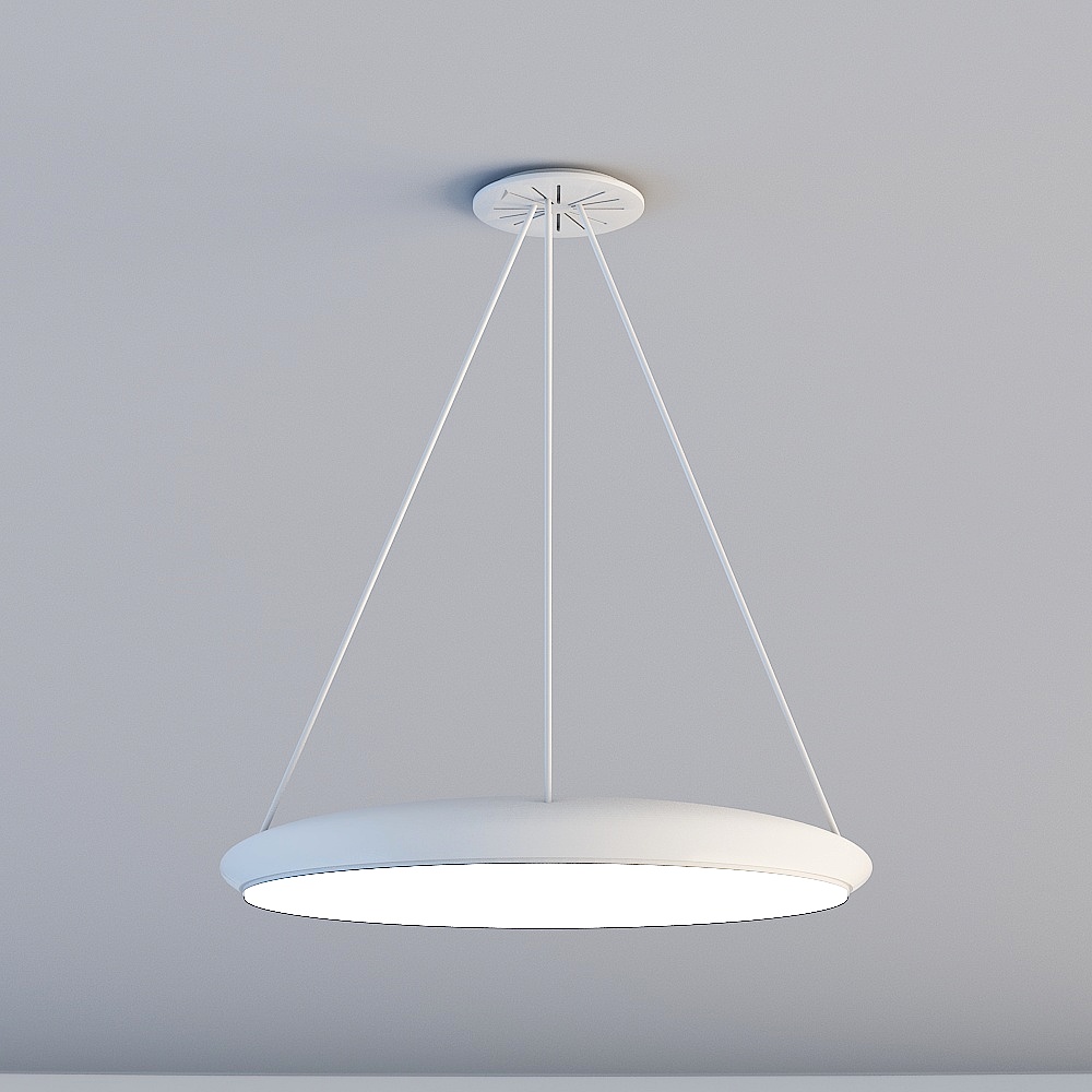 Elegant Low-Poly Pendant Light 3D model