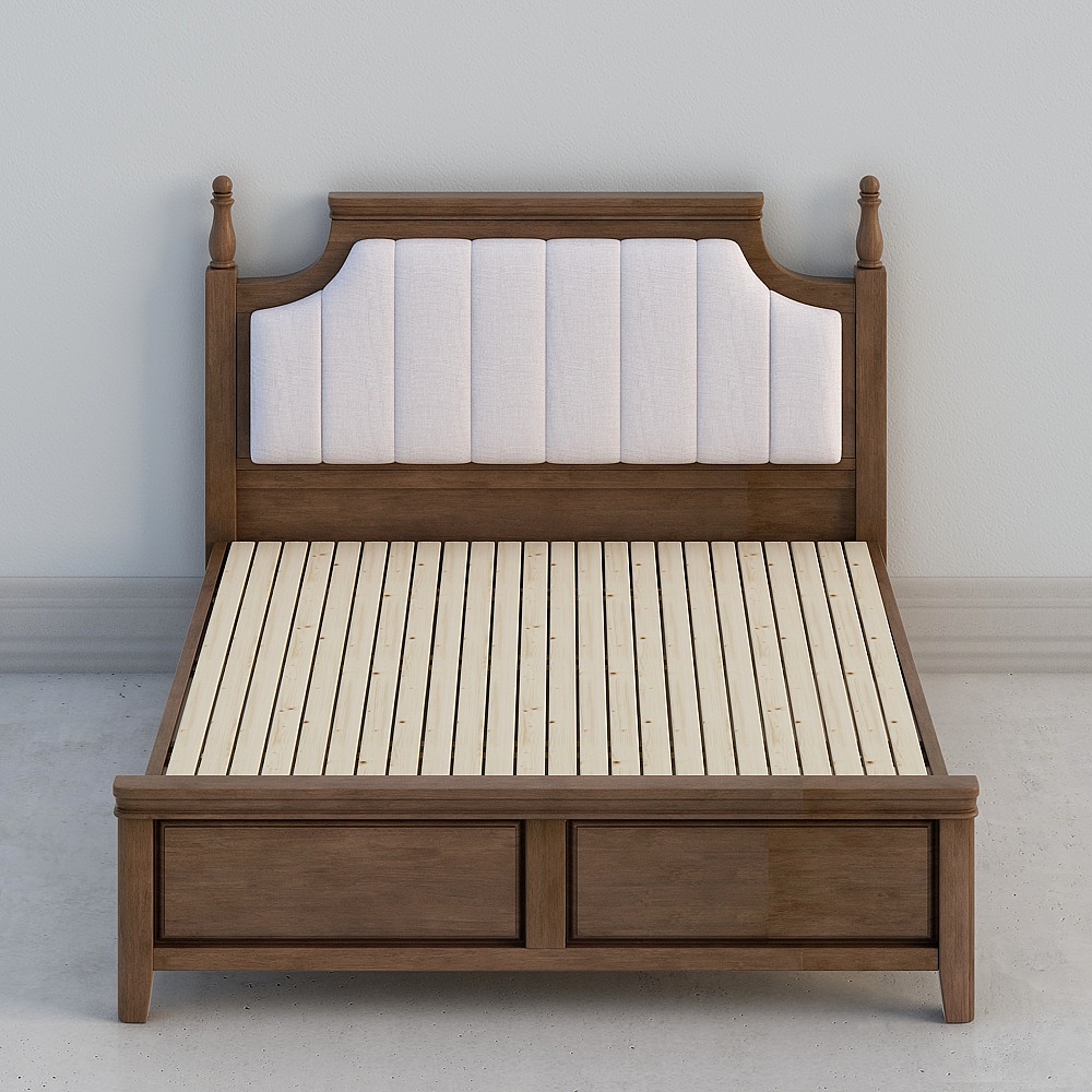 Elegant 3D Bed Frame Model for Modern Interiors