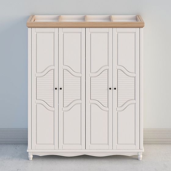 White Wardrobe 3D Model