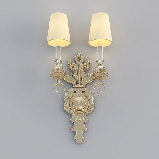 Modern Yellow Wall Lamp 3D Model for Chic Interiors