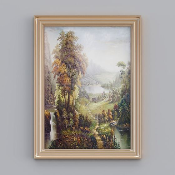 Autumn Mountain Landscape 3D model for Creative Projects