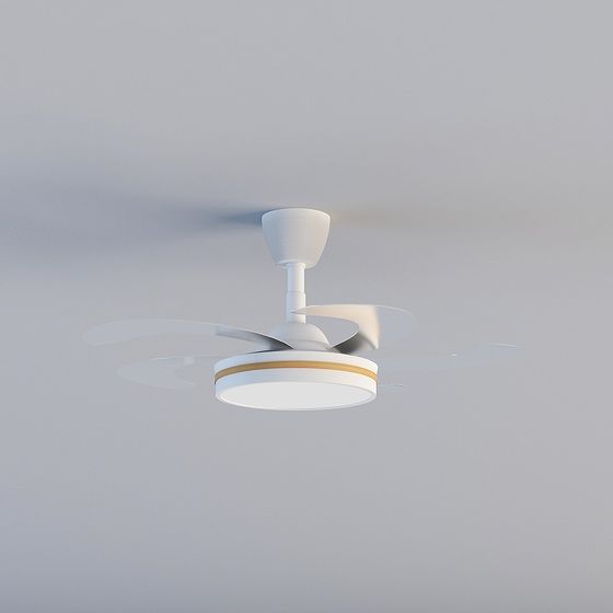 Elegant Minimalist Ceiling Fan 3D model