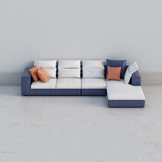 Urban Comfort 3D Model Sofa for Versatile Spaces