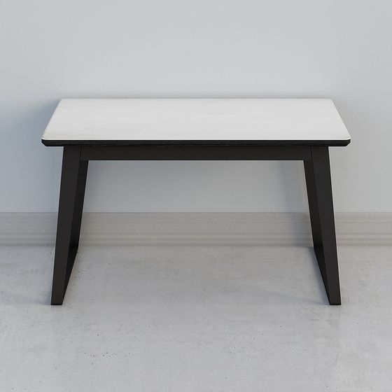 Black Dining Table 3D Model for Modern Interiors