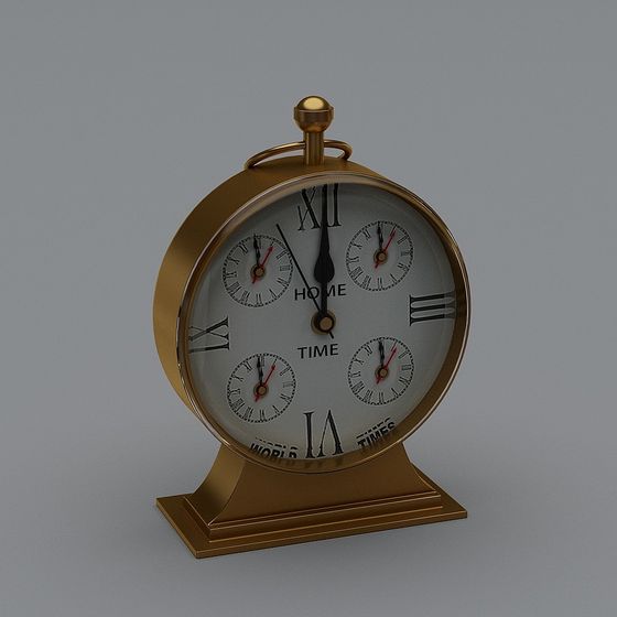 Vintage Clock 3D model for Timeless Design