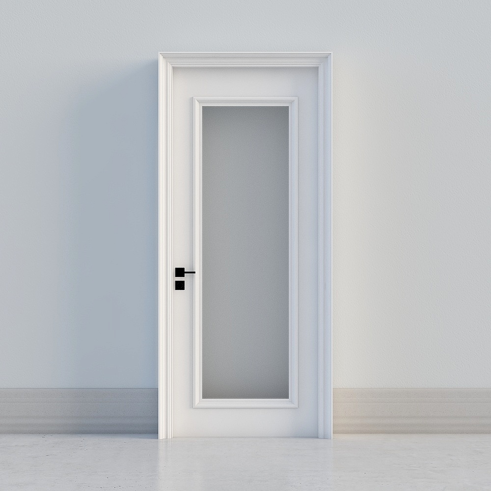 modern white widowed door