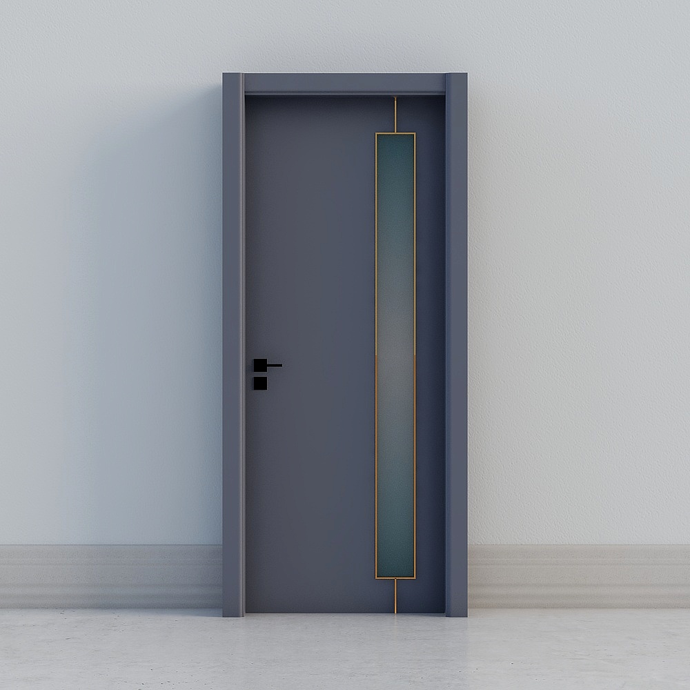 modern blue door