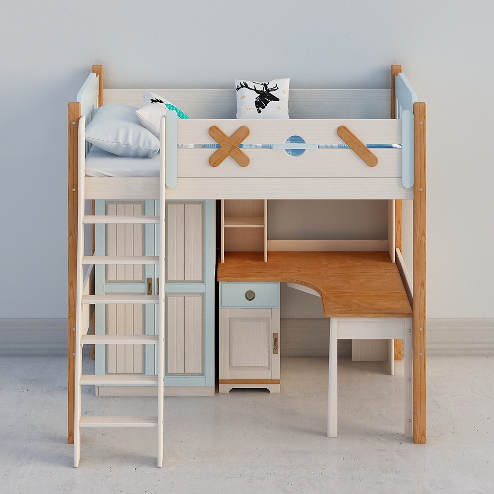 HNGC02206018 - Giường Có Tủ (Thang Treo)