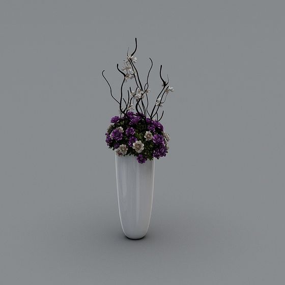 Floral Harmony 3D Model - A Touch of Nature