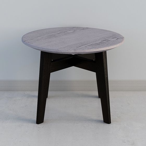 Polygon Table 3d Stylish Low-Polygon Round Table 3D Model
