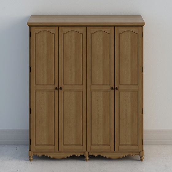 Vintage Modern Fusion Wardrobe 3D model