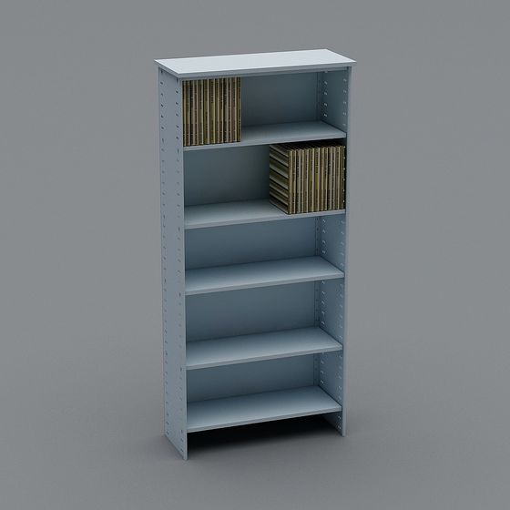 Modern Minimalist Bookshelf 3D model