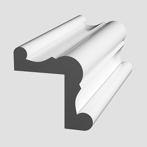 White Corner Trim 3D Model for Elegant Interiors