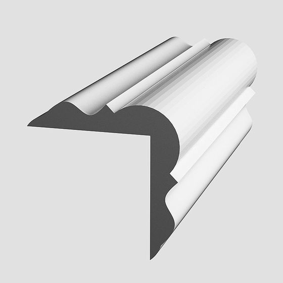 Gray Corner Trim 3D Model for Interior Design