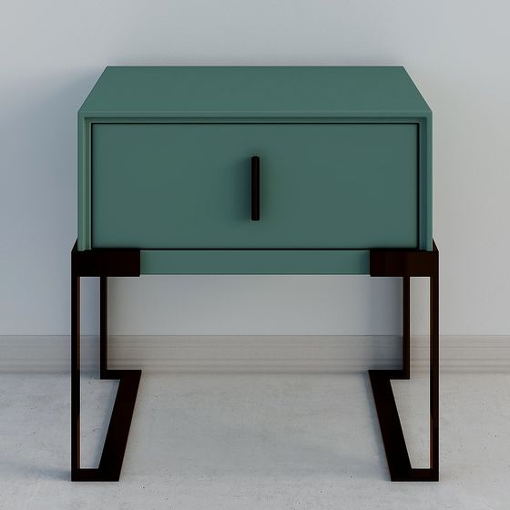Elegant Urban Green Nightstand 3D model