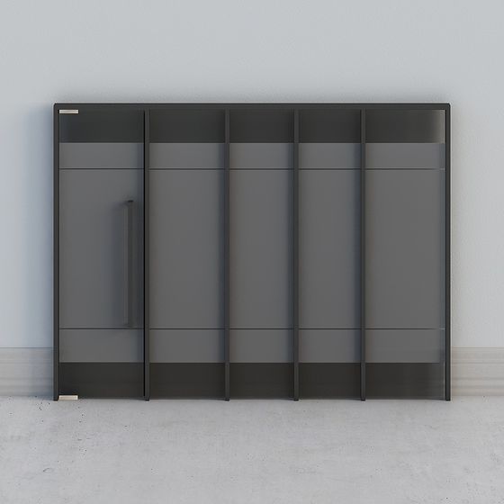Stylish Minimalist Storage Cabinet 3D model