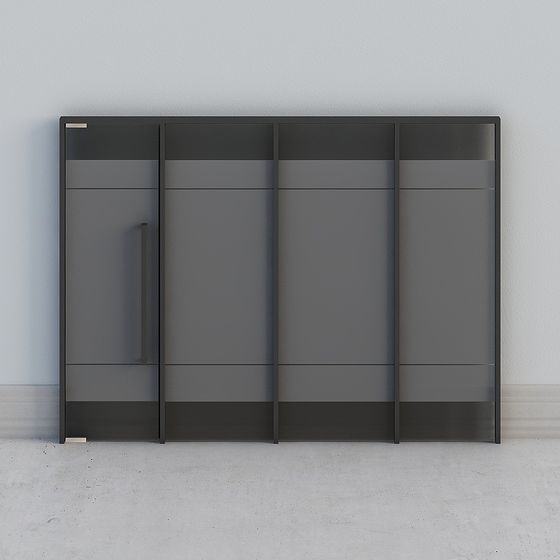 Minimalist Bookshelf 3D Model for Modern Interiors