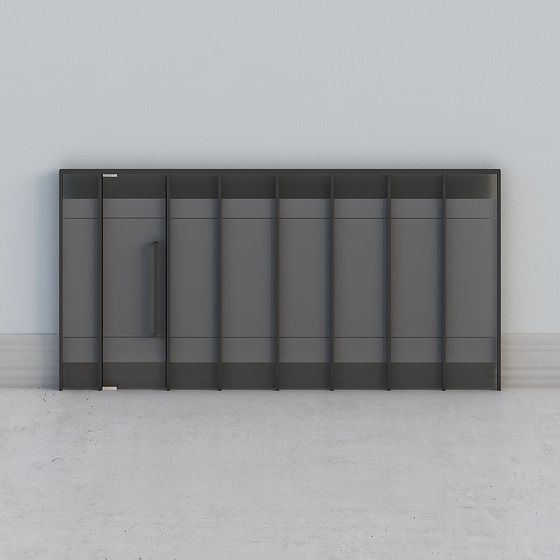 Sleek Urban Storage Cabinet 3D Model