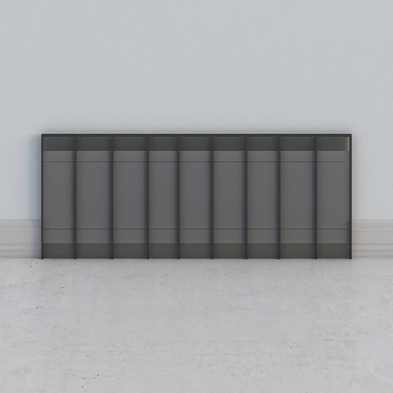 Modern Urban Wall Low-Poly 3D model