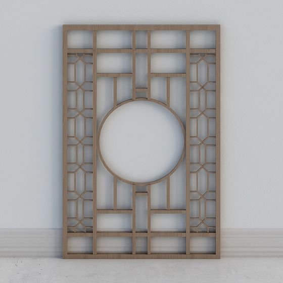 Lattice Panel 3D model for Modern Design