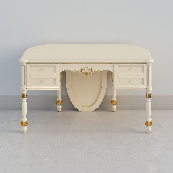 Round Leather Sofa Stool 3D Model