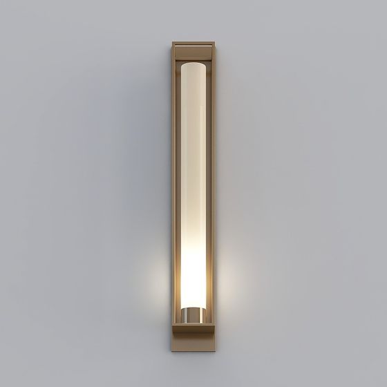 Stylish Low-Poly Wall Lamp 3D model for Creative Spaces