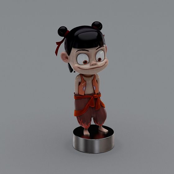 Eastern Young Warrior 3D model