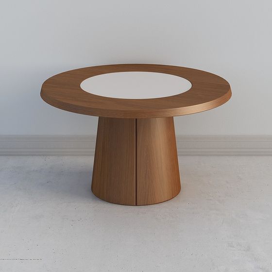 Low-Poly Round Table 3D model Design