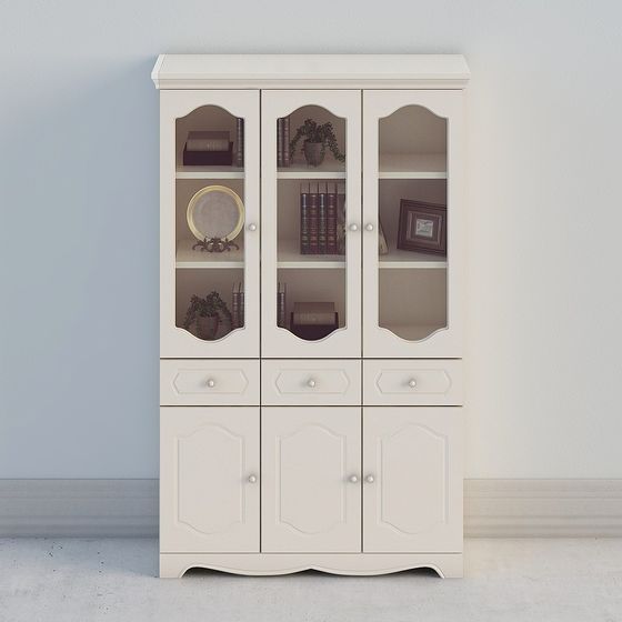 Elegant Low-Poly Bookshelf 3D model for Creative Projects