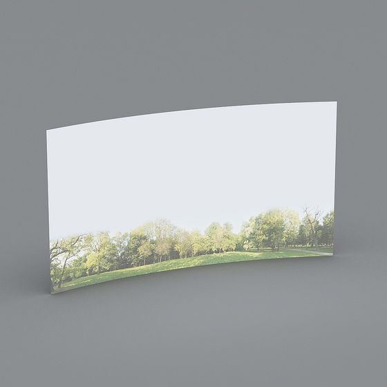 Forest Path 3D Model for Natural Scenes