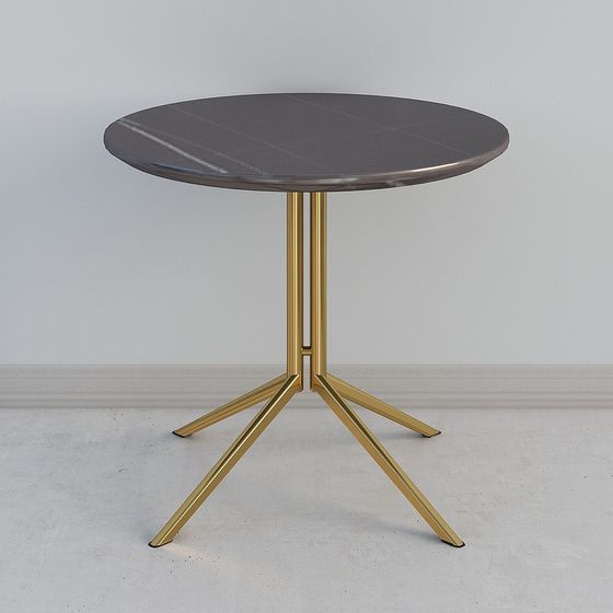 Stylish Round Table 3D model for Contemporary Interiors